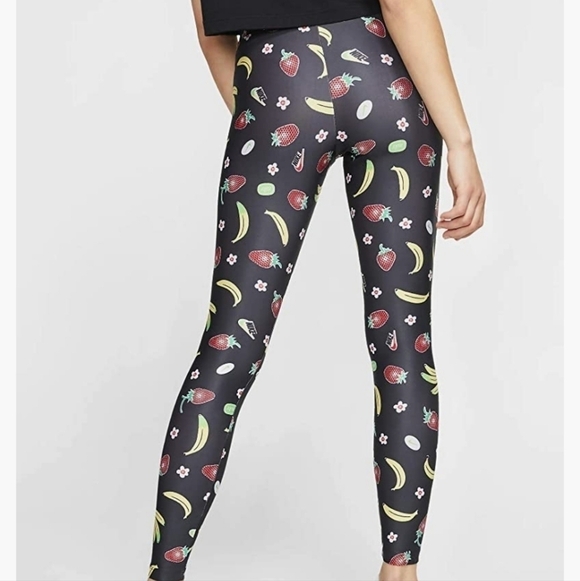 Nike Sportswear Fruit Printed High-Waisted Leggings Womens Active Leggings - Picture 2 of 8